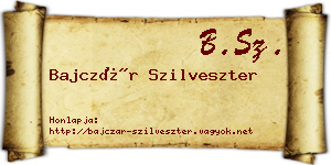 Bajczár Szilveszter névjegykártya